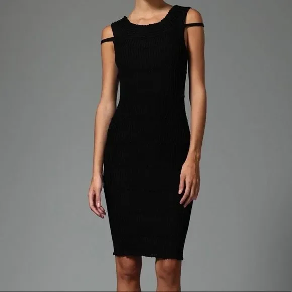 black mesh jersey dress Insatiable Long Sleeve Mesh Mini Dress Black